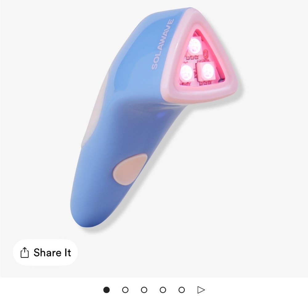 SolaWave Bluelight spot treatment and redlight wand for acne and complexion